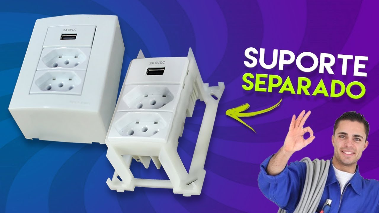 Essa é a MELHOR TOMADA EXTERNA para CANALETAS que JÁ INSTALEI - YouTube