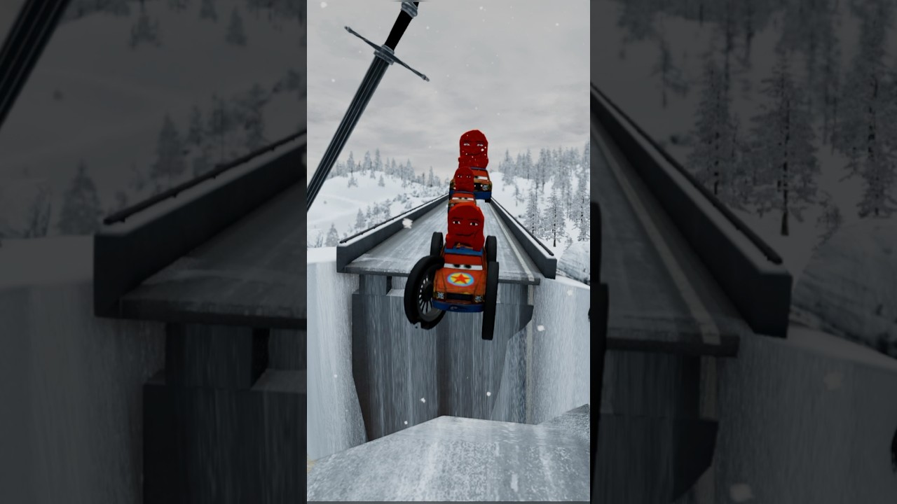 Different size cars vs sword hammer 