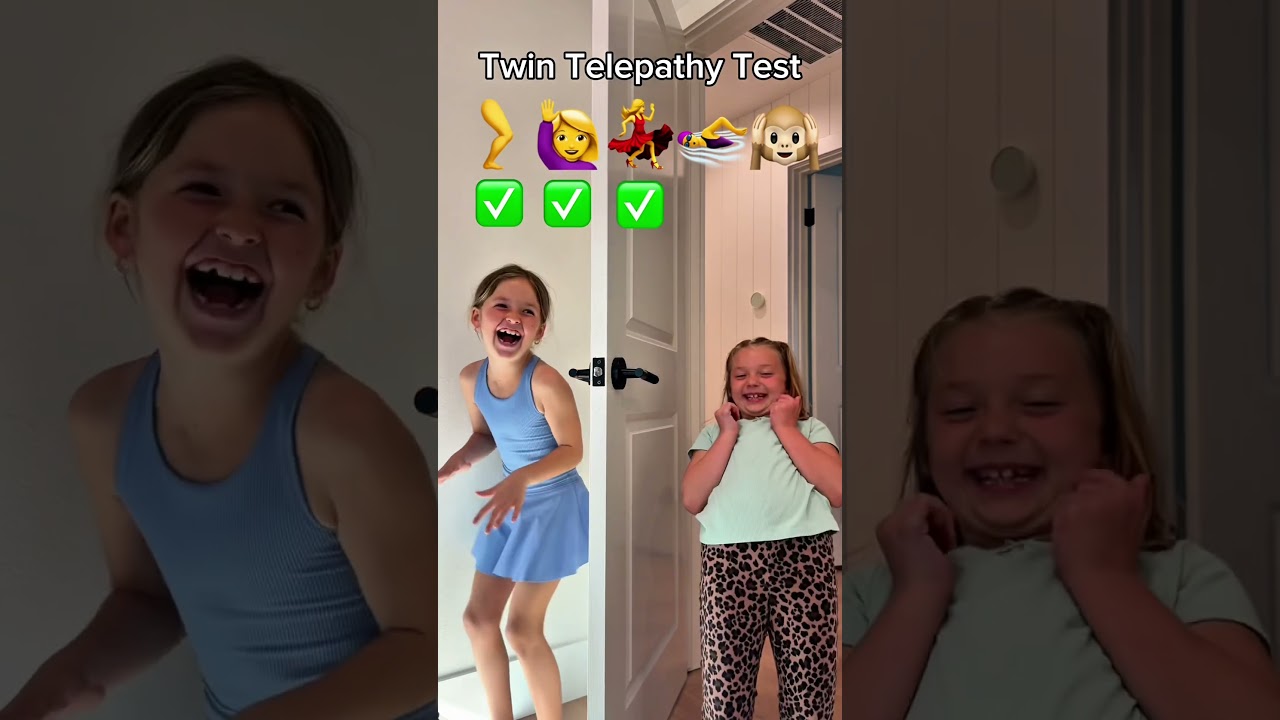 Twin Telepathy Challenge! Are they twins??