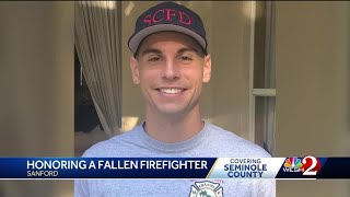 Seminole County community honors firefighter killed in crash