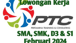 Lowongan Kerja Pertamina Training & Consulting SMA, SMK, D3 & S1 Februari 2024 Lowongan Kerja Pertamina Training & Consulting SMA, SMK, D3 & S1 Februari 2024