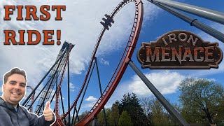 Riding IRON MENACE for the FIRST TIME | Dorney Park's Newest Roller Coaster