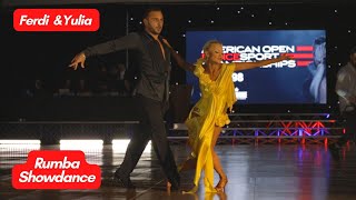 Ferdinando Iannaccone \& Yulia Musikhina | Rumba Showdance  | American Open Dancesport Championships