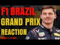Max Verstappen Pit Lane To Podium. 2025 Brazilian GP Reaction | F1 NEWS