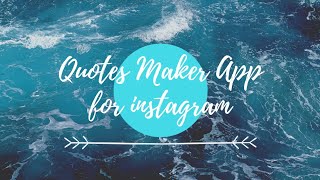 5 Best Quote Maker App For INSTAGRAM..! screenshot 2