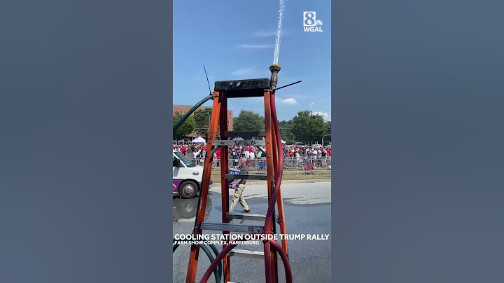 Trump rally attendees affected by heat