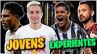 Maiores PROMESSAS do futebol brasileiro x Melhores EXPERIENTES