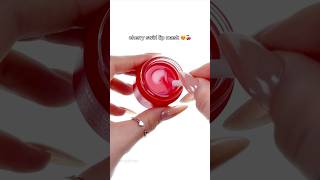 Cherry swirl lip mask first scoop 😍❤️🤍 #lipmask #swirl #cherry #makeupswatches #makeupfinds #fyp
