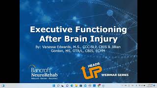 webinar - executive functioning after brain injury