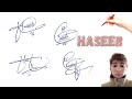 Haseeb name easy stylish sign