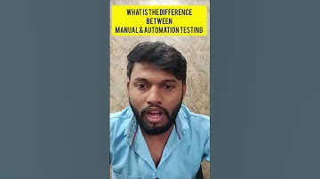 2. What is the difference between manual and automation testing|Software testing interview questions