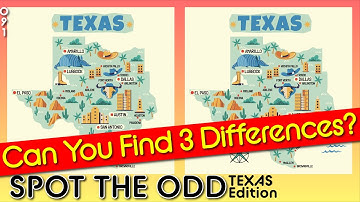 Brain break - Texas USA | Game 90 | find 3 differences | How good are your eyes ? Challenge Quiz US