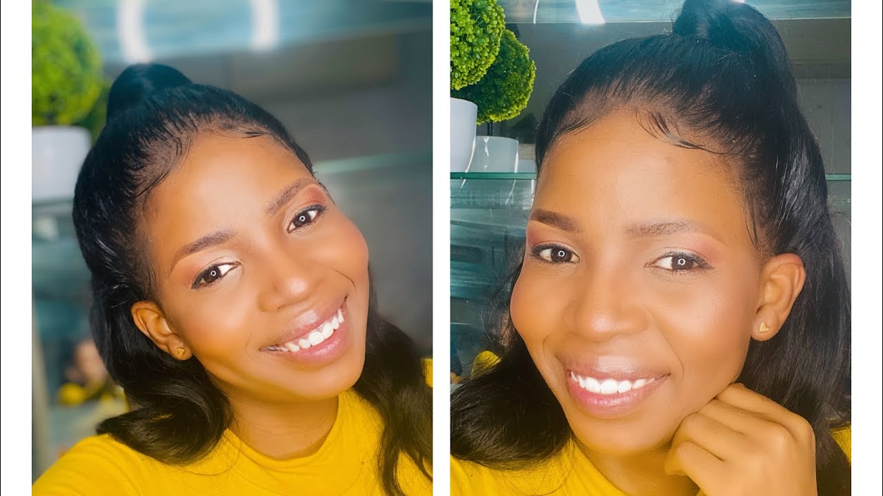 Laying my lace wig down using ORS wrap mousse YouTube