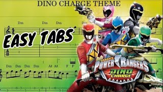 DINO CHARGE | Power Rangers Theme Song | Best Guitar Tabs With Chords