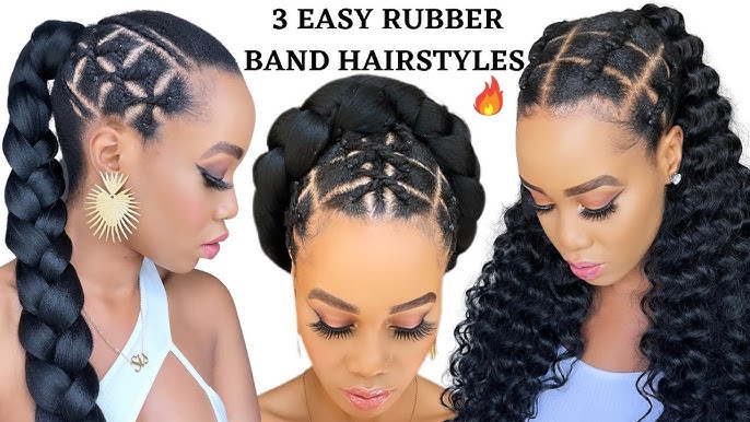 🔥10 QUICK & EASY RUBBER BAND HAIRSTYLES ON NATURAL HAIR / TUTORIALS /  Protective Style / Tupo1 