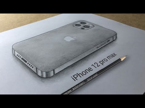 How to draw 3D iPhone 12 Pro Max easy | iPhone 12 Pro Max | Drawing | 3D Drawing | Draw Cute Things