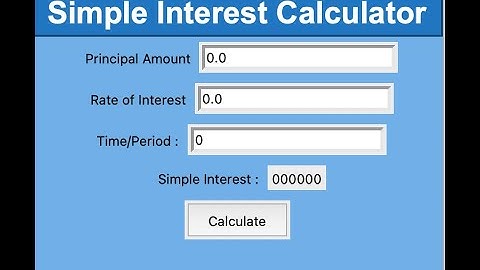 04-Simple Interest calculator using Tkinter | GUI Simple Interest Program in python