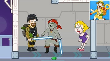 PULL HIM OUT NEW GAME ALL SKINS UNLOCKED GAMEPLAY WALKTHROUGH PART 6 | ALL LEVELS 66 - 75 |