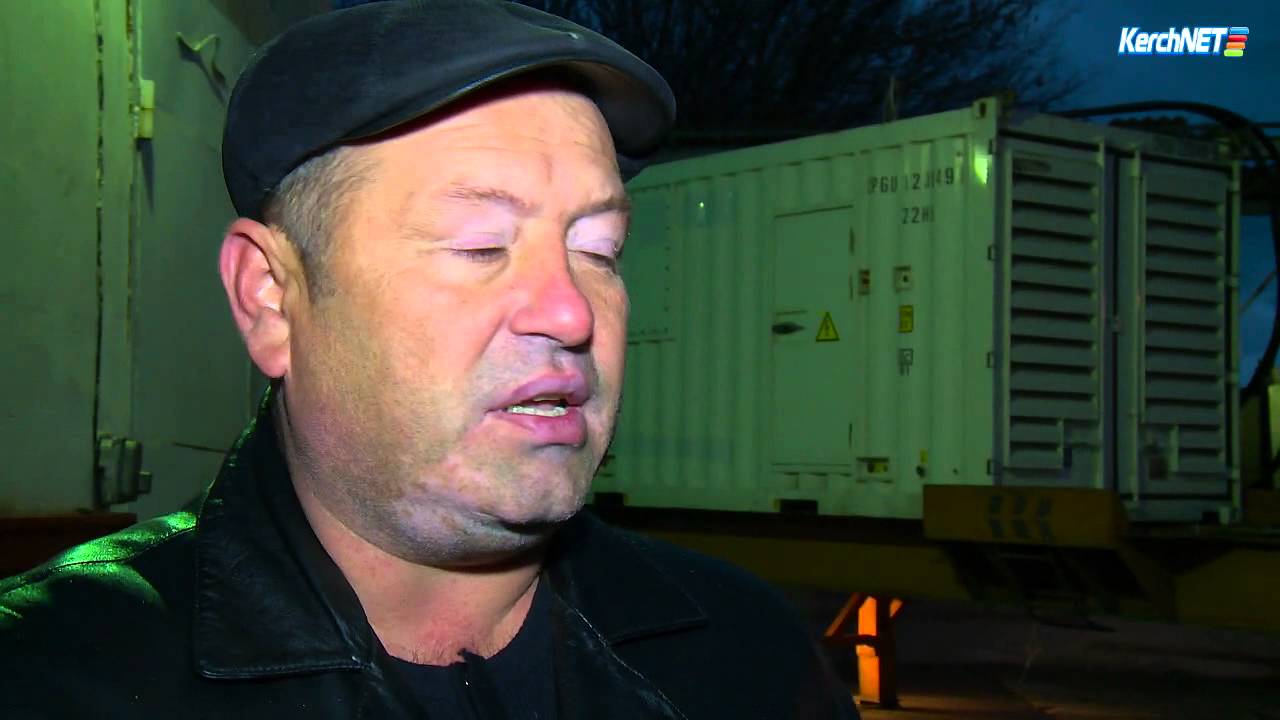 Керчь Генератор мощностью 1 мегаватт перевозят для жителей жд вокзала ...