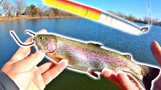 Catching DOUBLE DIGIT Bass using LIVE Trout for Bait!!