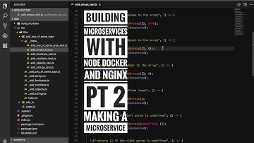 Building Microservices with Node, Docker and Nginx pt 2 - Making a Microservice