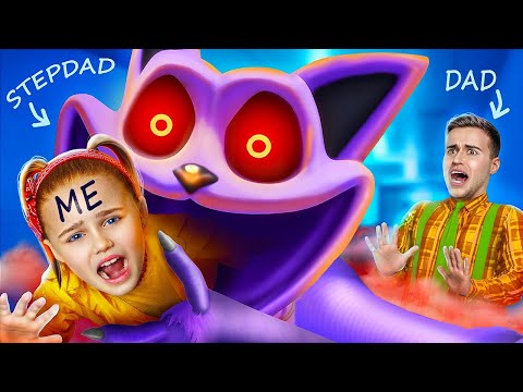 Catnap ile Olağanüstü Saklambaç! Baba vs Üvey Baba! Poppy Playtime 3'ten Gülümseyen Yaratıklar!