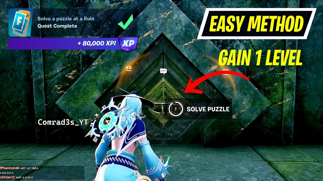 How to EASILY Solve a puzzle at a Ruin Fortnite 