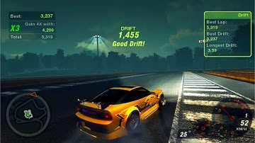 Nissan 240SX Drift Tuning + Test Drive in NFS Underground 2