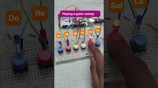 Arduino Mini Piano 🎵 | Push Button + Buzzer #Arduino #DIYProject#Innovator #Electronics #Creator