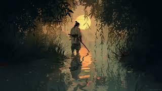Evening Swamp Samurai 4K live wallpaper
