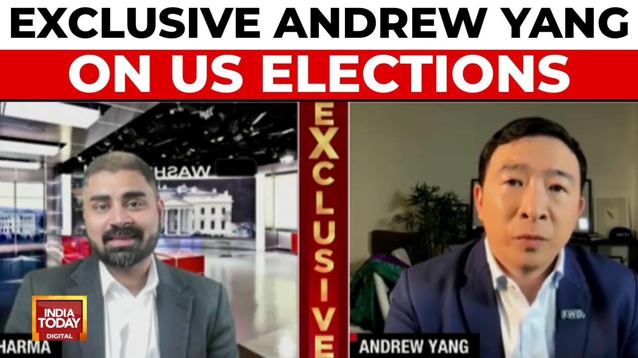 Rohit Sharma's Exclusive With Andrew Yang: US Election 'Down To The Wire' | India Today
