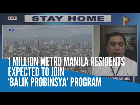 1 million Metro Manila residents expected to join ‘Balik Probinsya’ program
