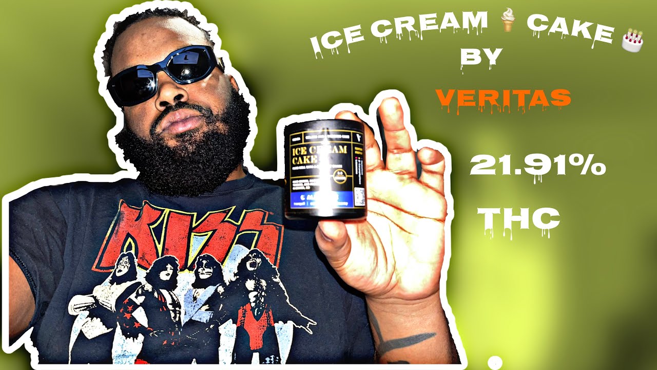 Ice cream cake Veritas exotic weed strain review 21.91%THC