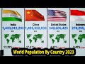 World Population By Country 2023 | And Percentage % To The World (End of October 2023)