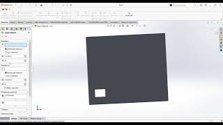 How to do Extruded Boss/ Base Extruded Cut and Linear Pattern