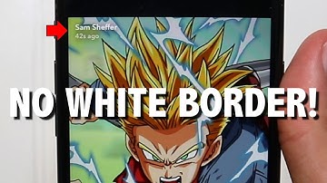 How to upload ANY picture to Snapchat with NO WHITE BORDERS! (best Snapchat trick ever)