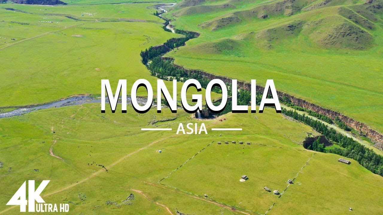 Flying Over Mongolia 4k Uhd Meditation Music Along With Beautiful