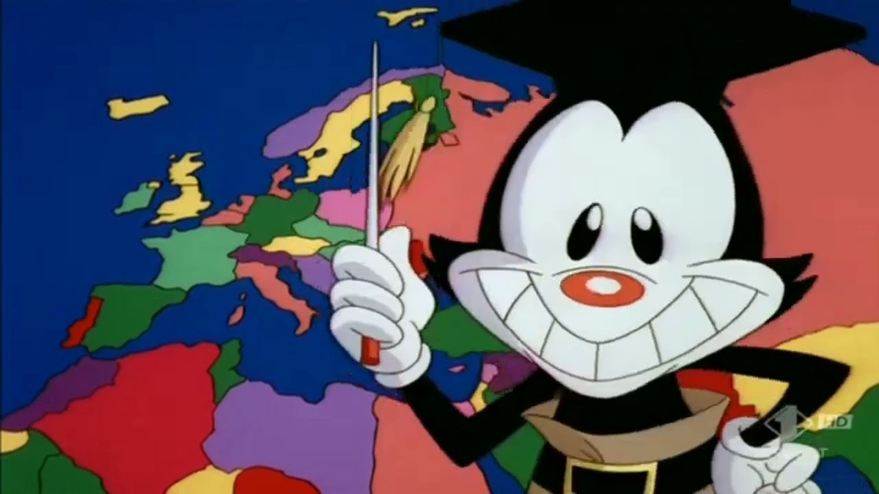 El mundo de yakko pero solo con los países que me ven YouTube