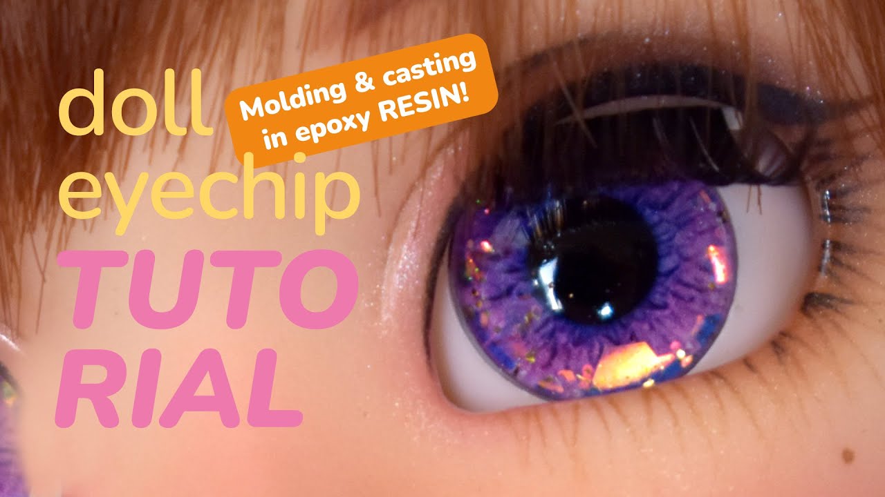 Doll eyechips tutorial - Silicone mold & epoxy resin