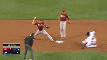 ARI@SD: Ahmed turns inning-ending double play