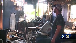 Oklahoma family devastated, looking for support after destructive house fire