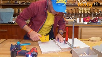 Portable Carpentry Drill Guide Punch Doweling Woodworking Drilling Straight Hole Punch Locator