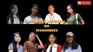 GROUP 4 - Sampling Methods/Techniques