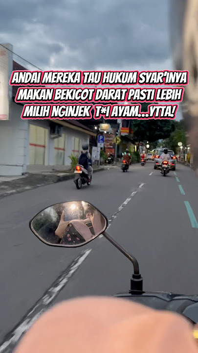 Cari tau dulu sebelum makan apapun itu hukum halal haromnya. #shandeli