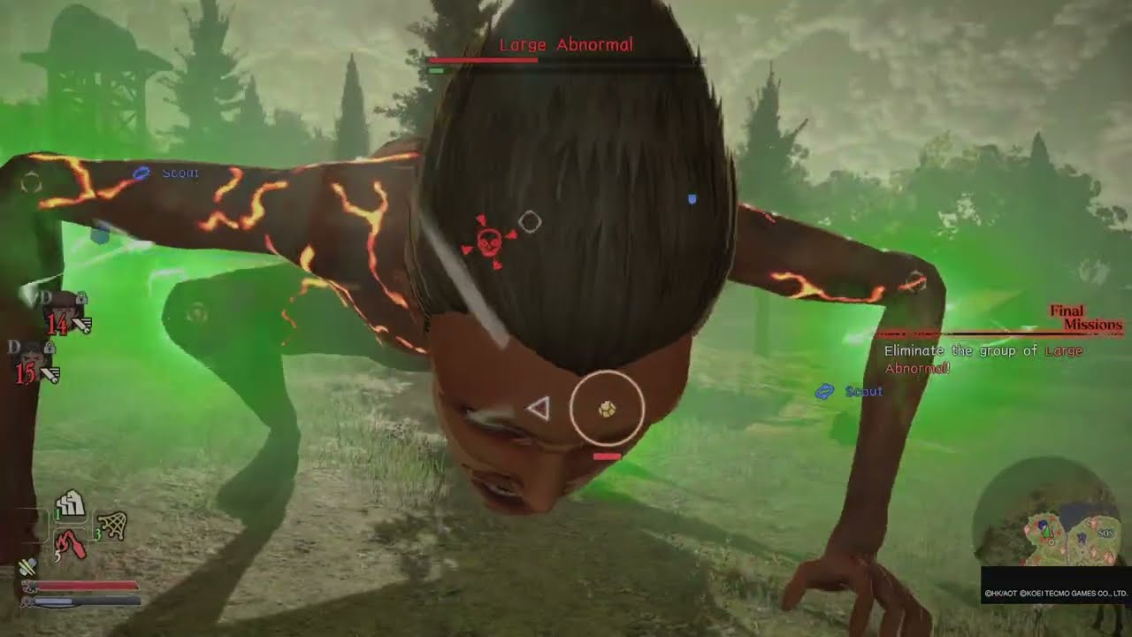 Attack On Titan 2 PART 10 I HATE LARGE ABNORMAL TITANS!!!