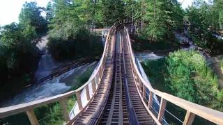Mystic Timbers Front Seat On Ride POV / See What's In The Shed!