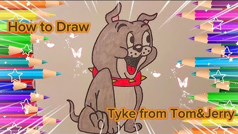 Learn How to Sketch Tyke from Tom & Jerry Like a Pro | Drawing for Kids