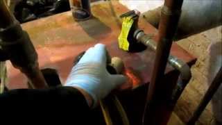 boiler leaking water,a few repairs,purge air from zones