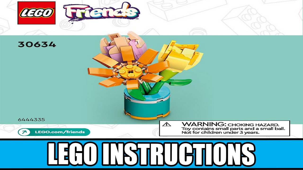 LEGO Instructions | Friends | 30634 | Friendship Flowers - YouTube