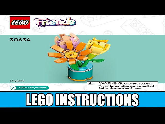 LEGO Instructions | Friends | 30634 | Friendship Flowers - YouTube